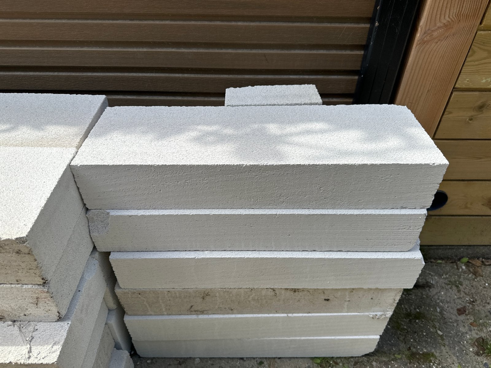 21x Kalkzandsteen blokken, Ophalen, Nieuw, Kalkzandstenen