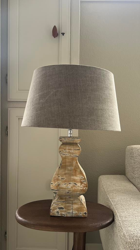 Mooie stevige schemerlamp, Huis en Inrichting, Lampen | Tafellampen, Ophalen, Zo goed als nieuw, Minder dan 50 cm