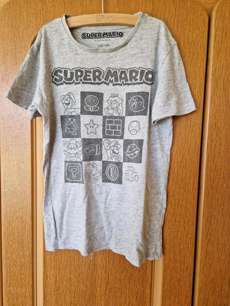 Super Mario T-shirt maat 134/140, Zeeman, Gebruikt, Jongen of Meisje, Ophalen of Verzenden