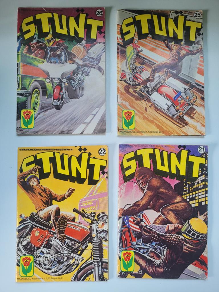 10 stripboekjes STUNT, Meerdere comics, Ophalen of Verzenden, Gelezen, Europa