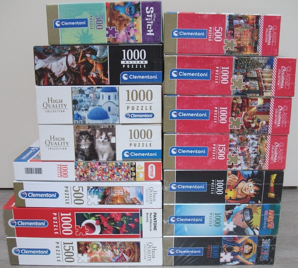 Diverse *** PUZZELS CLEMENTONI *** 15 stuks, Ophalen of Verzenden, 500 t/m 1500 stukjes, Zo goed als nieuw, Legpuzzel