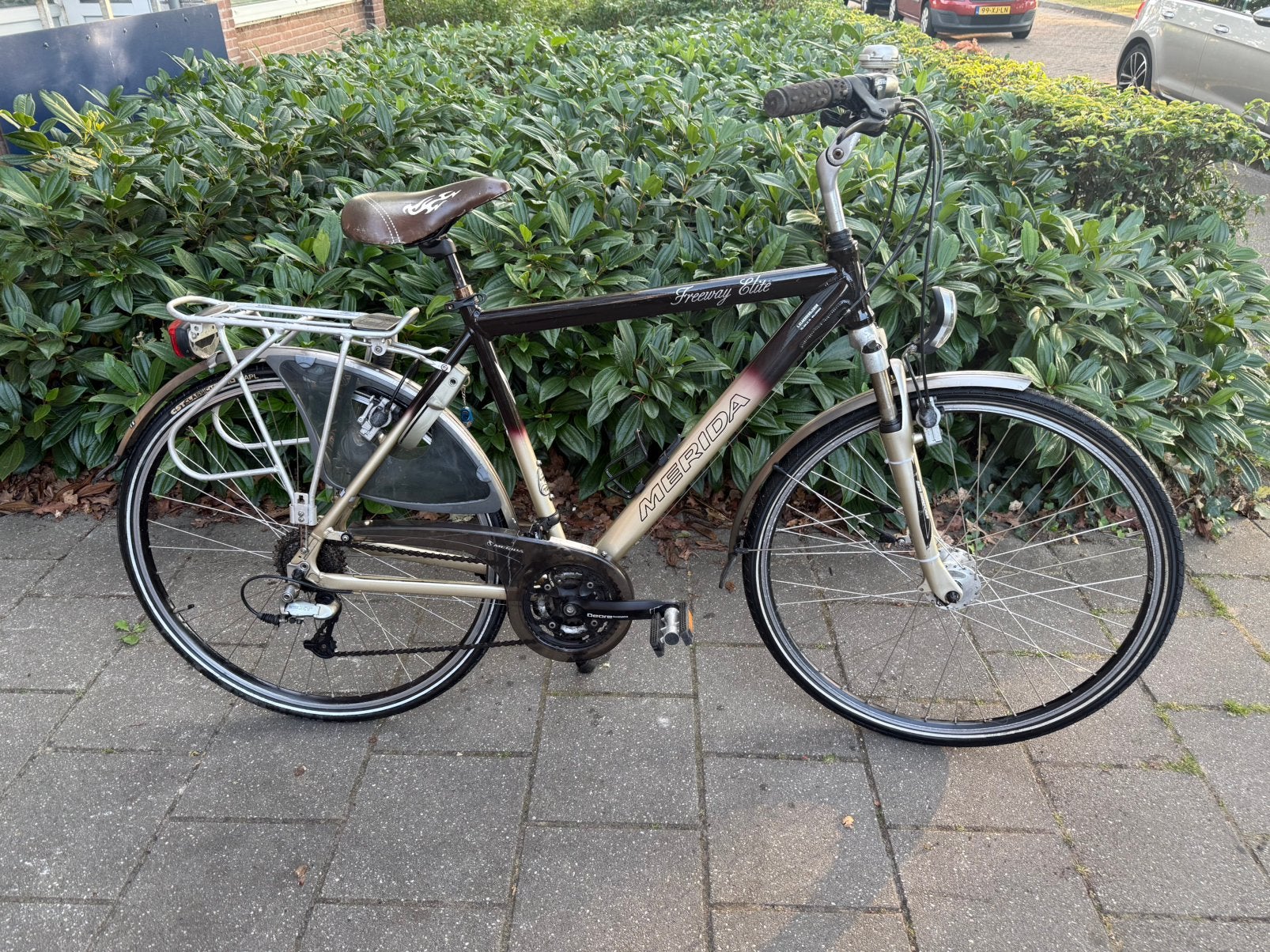 Te koop Nette Merida Freeway Elite Herenfiets 54 cm 27 versn, Versnellingen, Zo goed als nieuw, 53 tot 57 cm, Ophalen