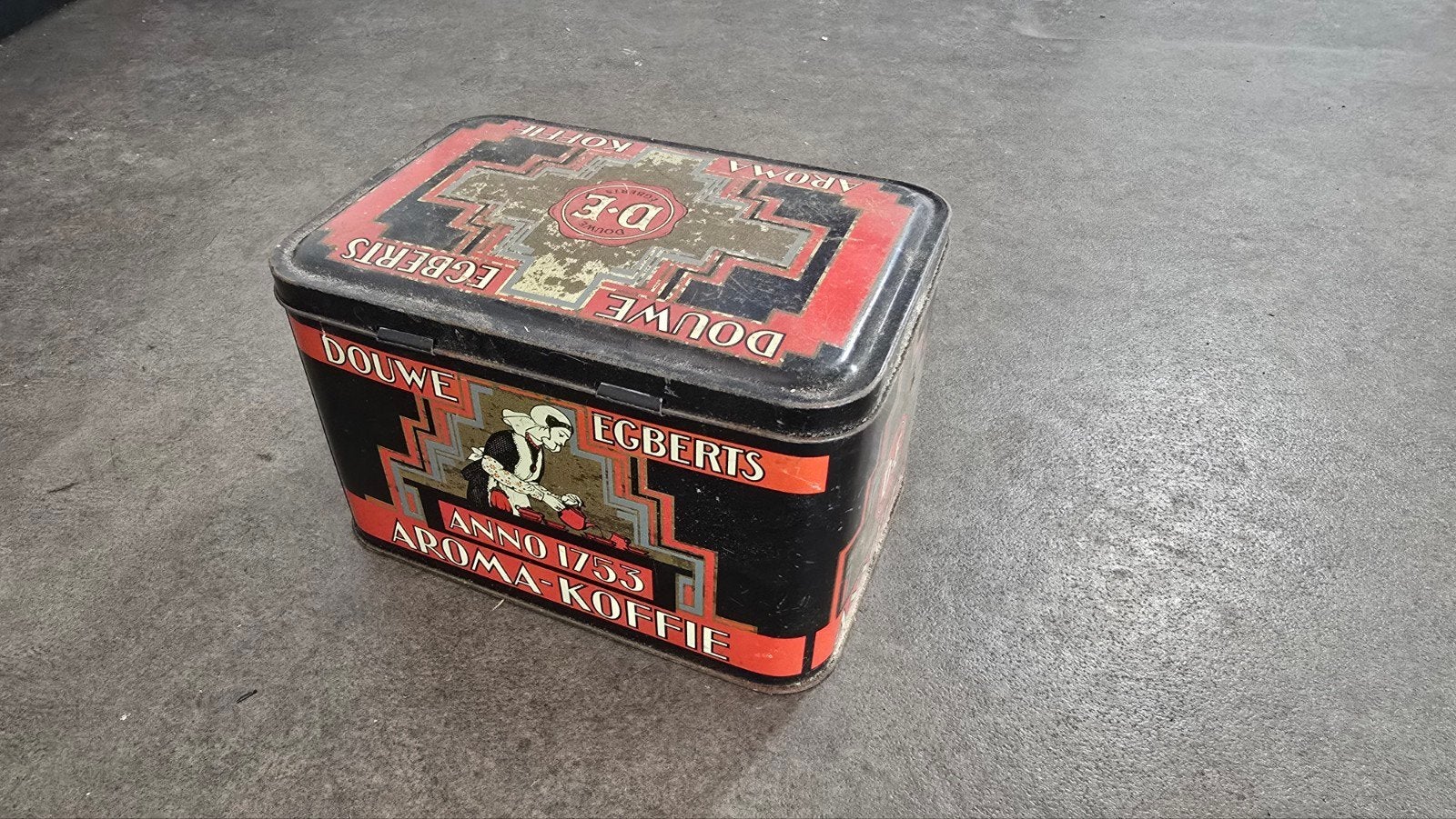 Vintage Douwe Egberts Aroma Koffie blik, Ophalen of Verzenden