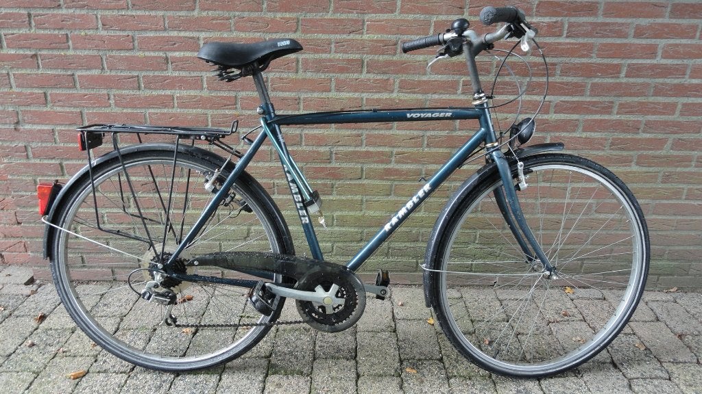 Herenfiets Stadsfiets Cafefiets Studentenfiets, Fietsen en Brommers, Velgrem, Zo goed als nieuw, Meer dan 20 versnellingen, Ophalen
