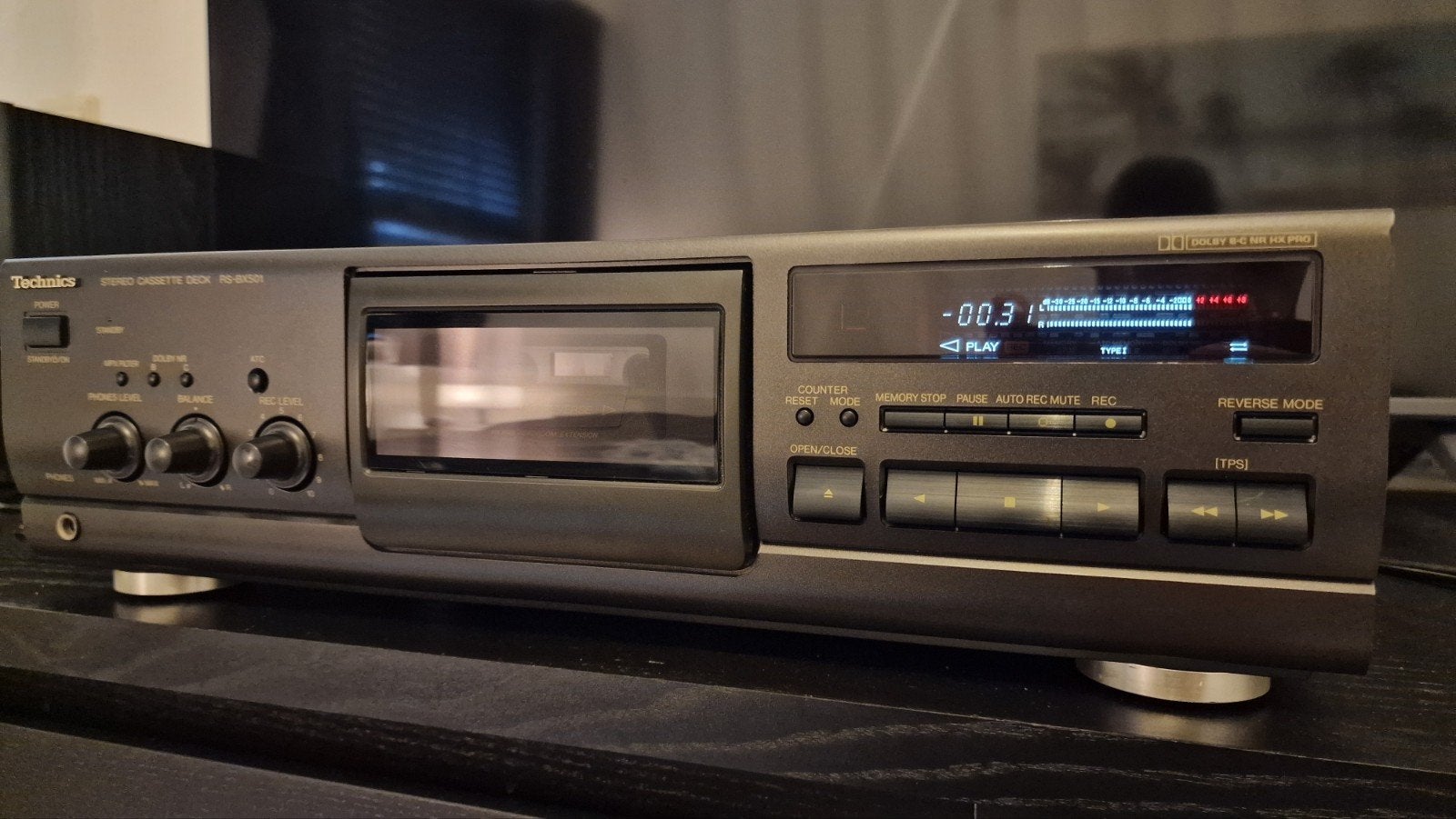 technics  rs bx 501 cassette deck, Ophalen of Verzenden, Zo goed als nieuw, Technics