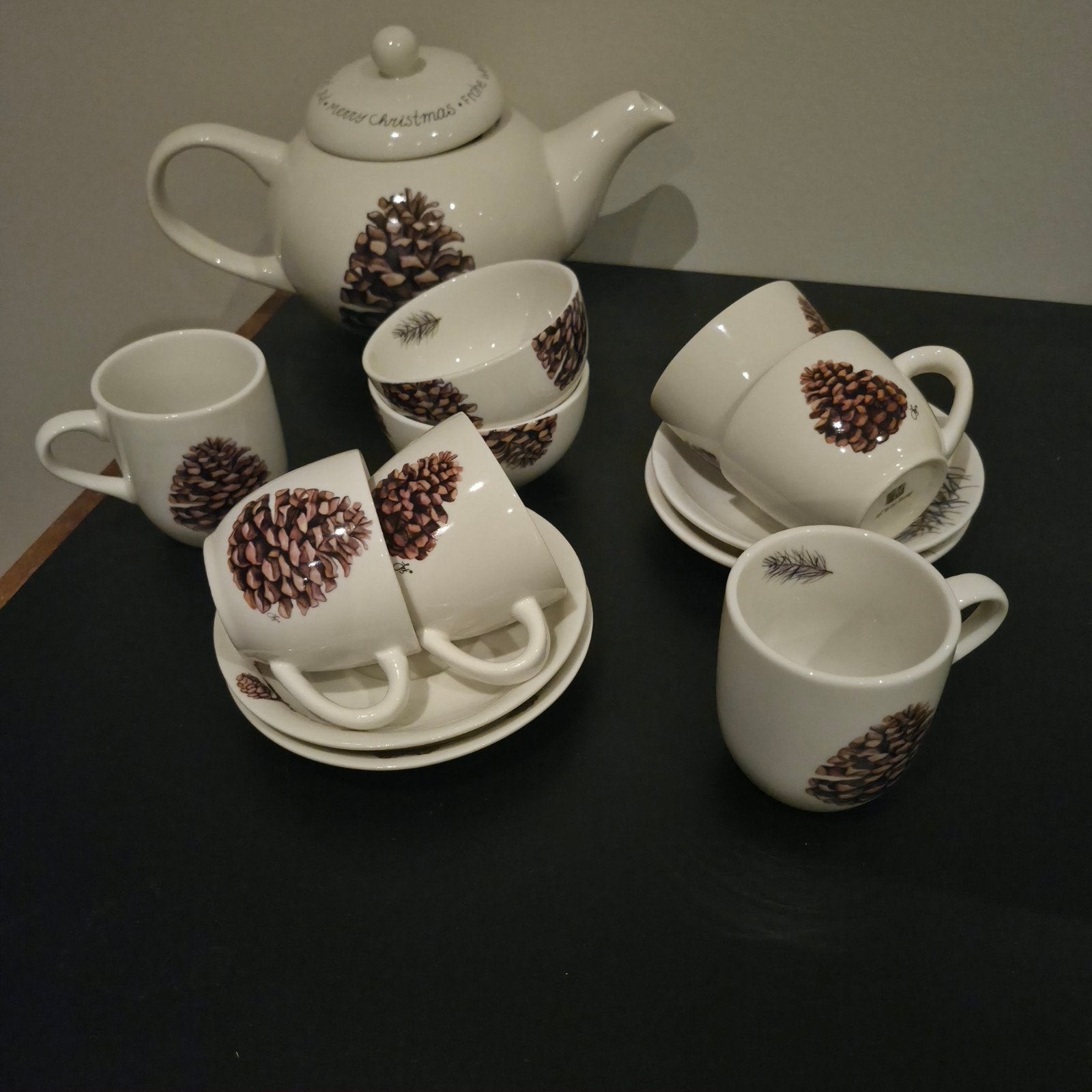 servies kerst, Ophalen of Verzenden, Zo goed als nieuw