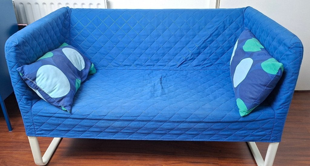 Nog prima uitziende KNOPPARP 2- zitsbank, Ophalen, Gebruikt, Minder dan 75 cm, Tweepersoons