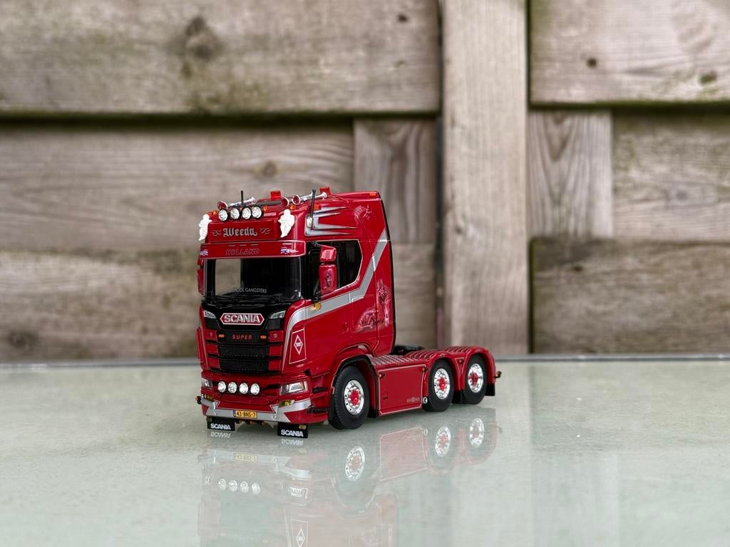 Scania NGS Highline 6 x 2 Weeda Oldschool, Hobby en Vrije tijd, Modelauto's | 1:50, Ophalen of Verzenden, Zo goed als nieuw, Bus of Vrachtwagen