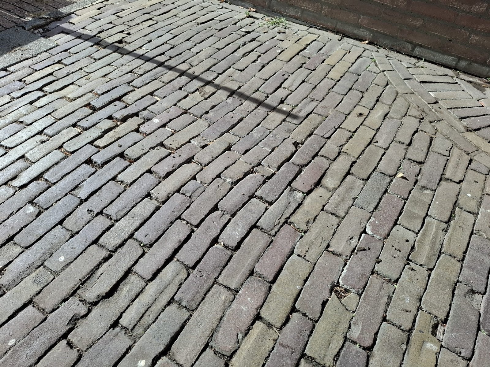 36m² Oud gebakken dikformaten/7duimers op 6 pallets, Ophalen, Gebruikt, Keramiek, Klinkers