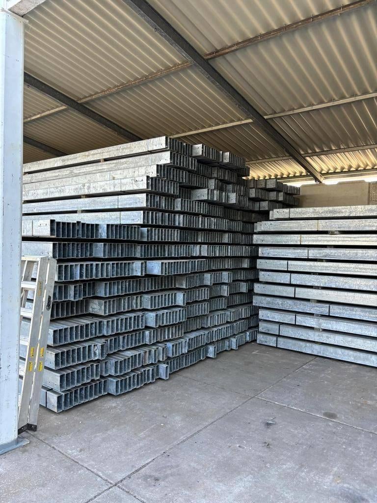 Koker 160x60x4 mm  10 mtr. lang (nieuwstaat), Doe-het-zelf en Verbouw, Metalen, Zo goed als nieuw, IJzer, Ophalen