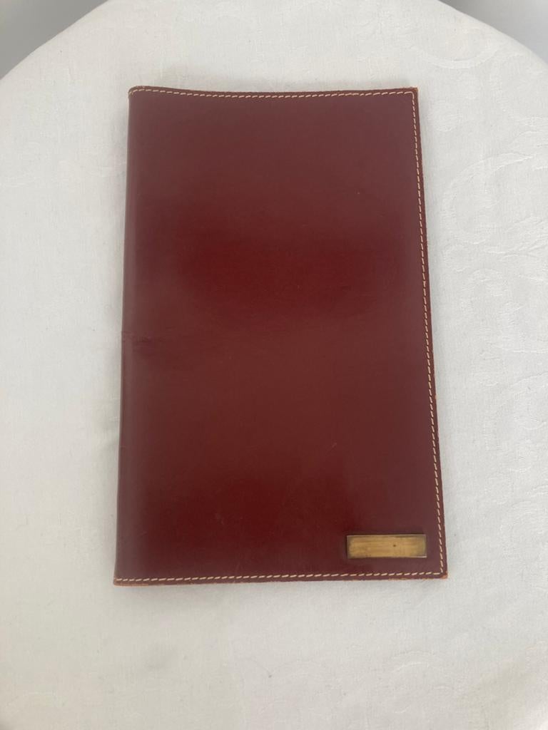 DELVAUX BRUIN LEREN PORTE DOCUMENTS, Ophalen of Verzenden, Gebruikt