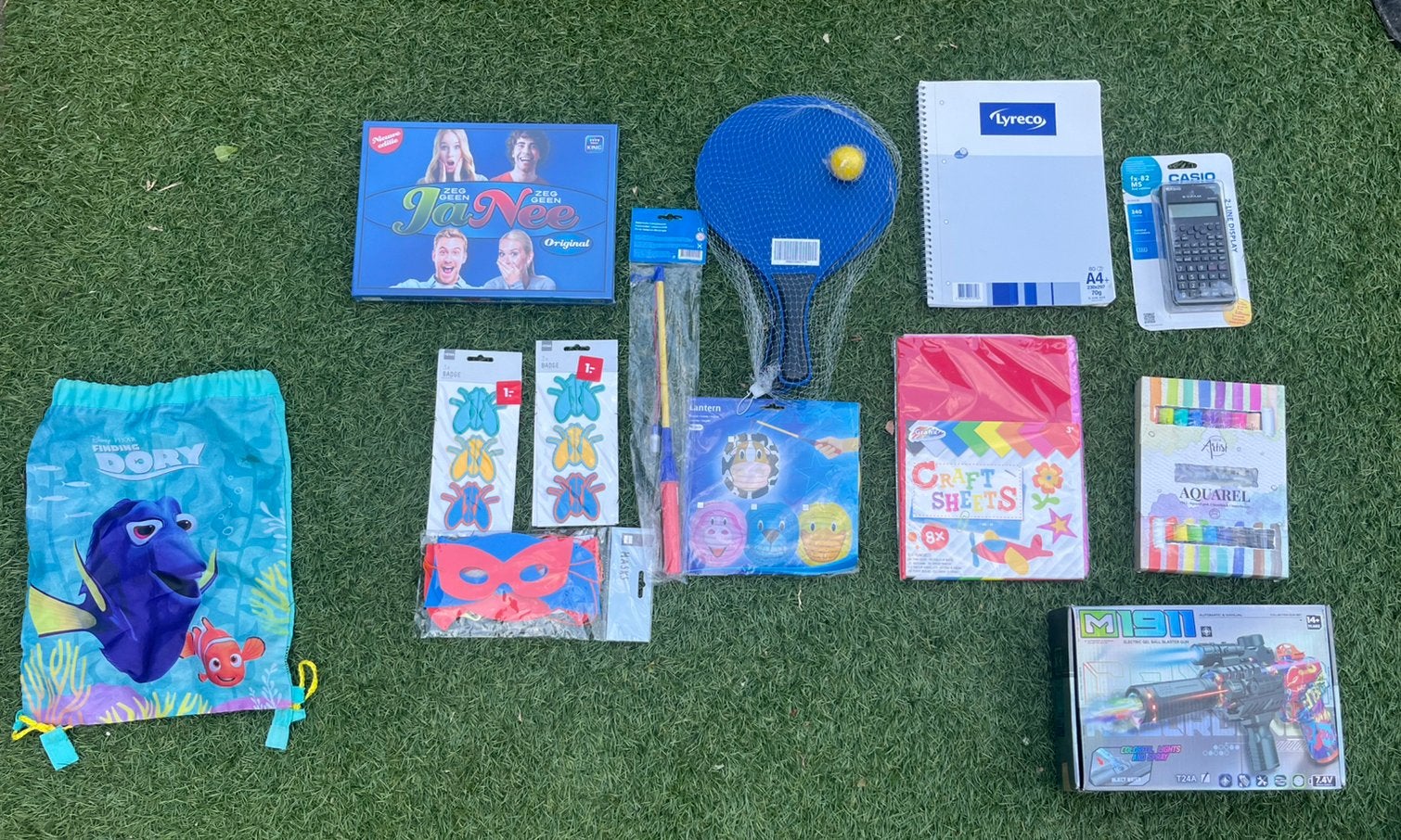 Gloednieuwe spullen (speelgoed, rekenmachine,schoolspullen……, 1 speler, Ophalen of Verzenden, Zo goed als nieuw, Vanaf 3 jaar