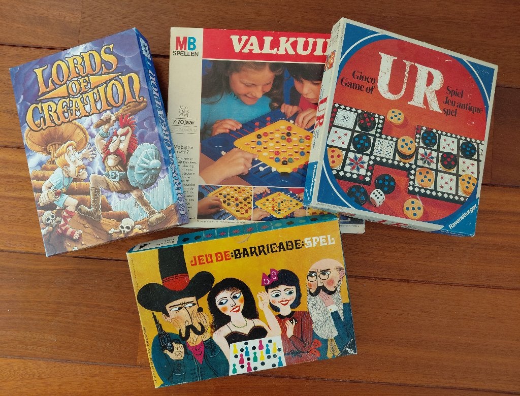 Game of Ur / Barricade / Valkuil / Lords of Creation, Vijf spelers of meer, Ophalen of Verzenden, Gebruikt
