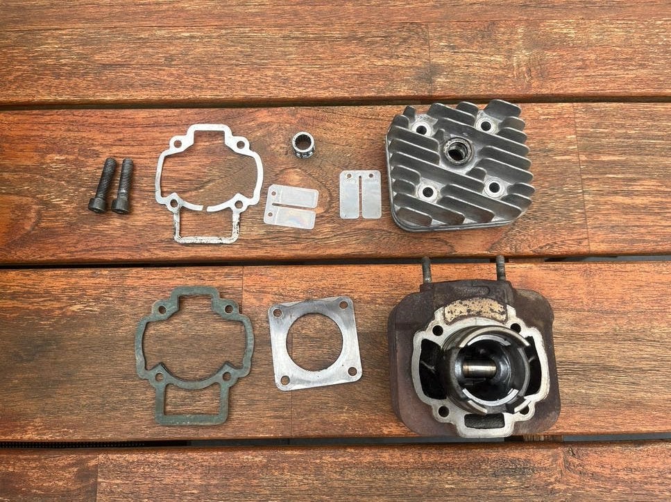 Zip type 3 Cilinderkop en onderdelen voor bromfiets/scooter, Ophalen of Verzenden, Gebruikt, Cilinder