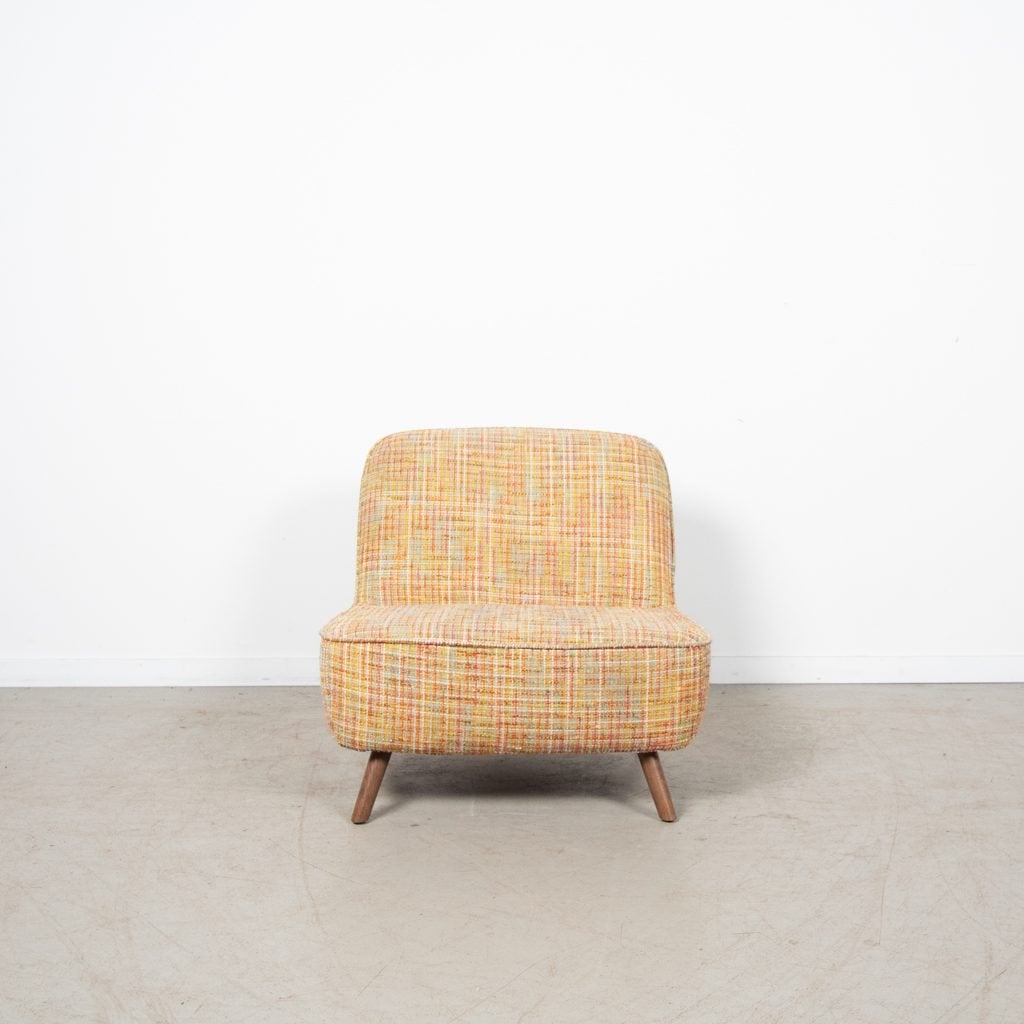 Moooi Cocktail Fauteuil Meerkleurig Geruit Stof, Huis en Inrichting, Niet ingevuld, Zo goed als nieuw, Niet ingevuld, Niet ingevuld