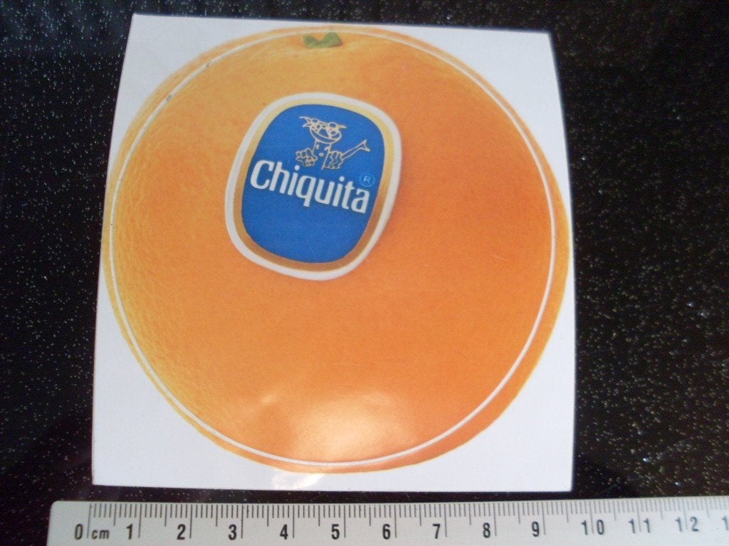 sticker chiquita logo sinaasappel, Verzenden, Zo goed als nieuw, Merk