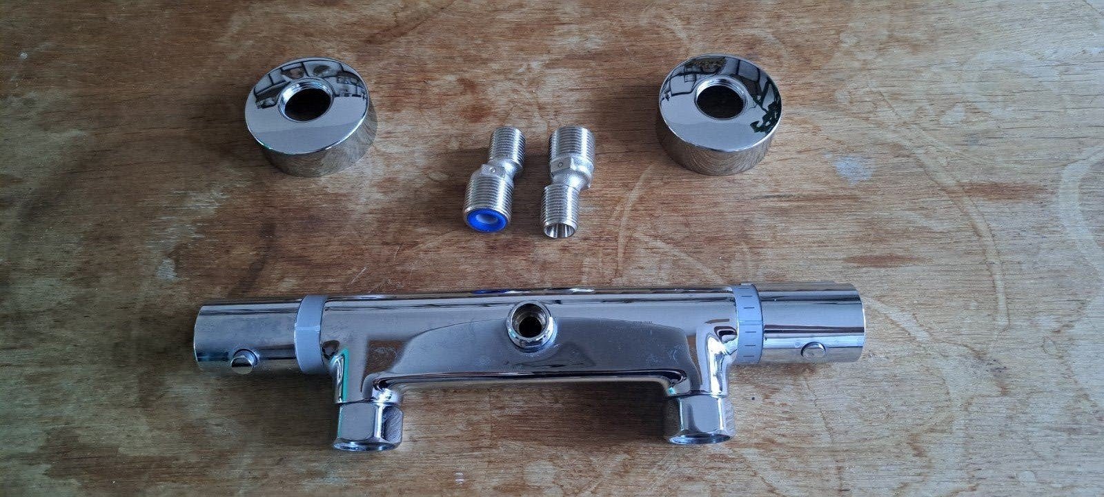 Hansgrohe "Versostat 2" douchekraan (15cm), Ophalen of Verzenden, Gebruikt, Chroom, Douche