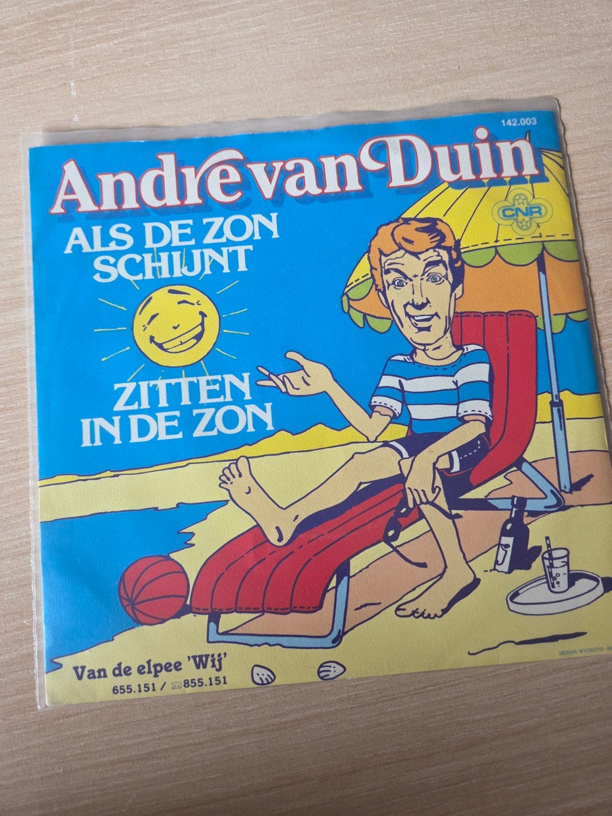 André van Duin - Als de Zon Schijnt (Vinyl Single), Gebruikt, Fotohoes, 7 inch, Ophalen of Verzenden