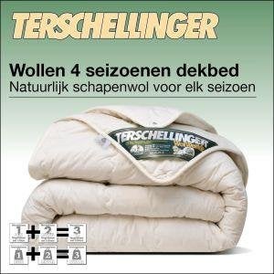 4 seizoenen wollen dekbed, Ophalen, Ademend, Wit, Tweepersoons