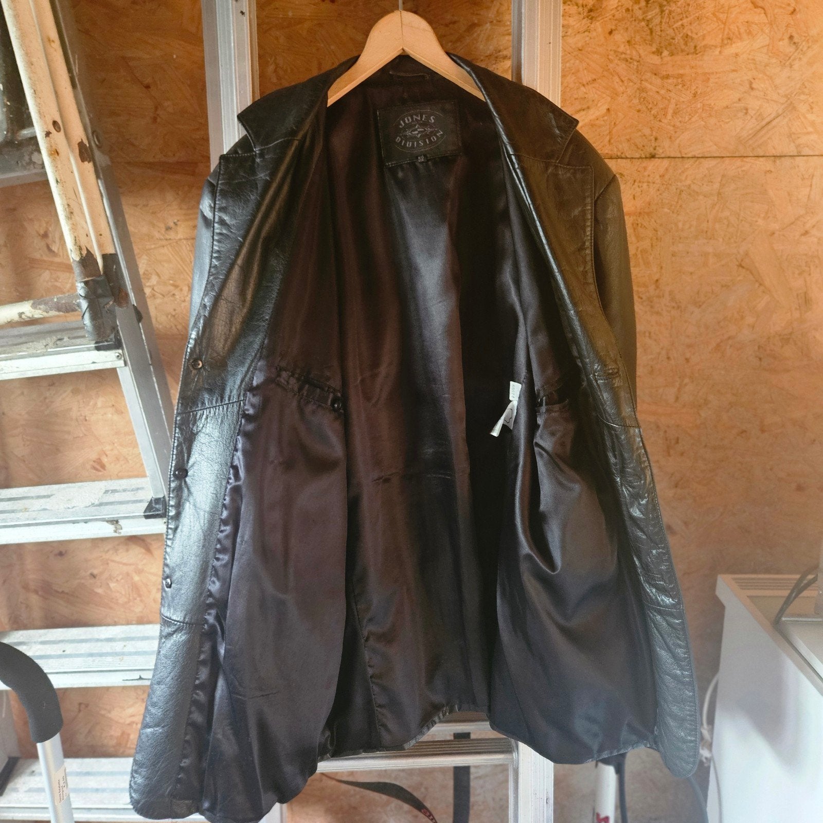 Jones Leren Colbert Maat L - Stijlvol en Tijdloos, Kleding | Heren, Kostuums en Colberts, Maat 52/54 (L), Zwart, Ophalen of Verzenden