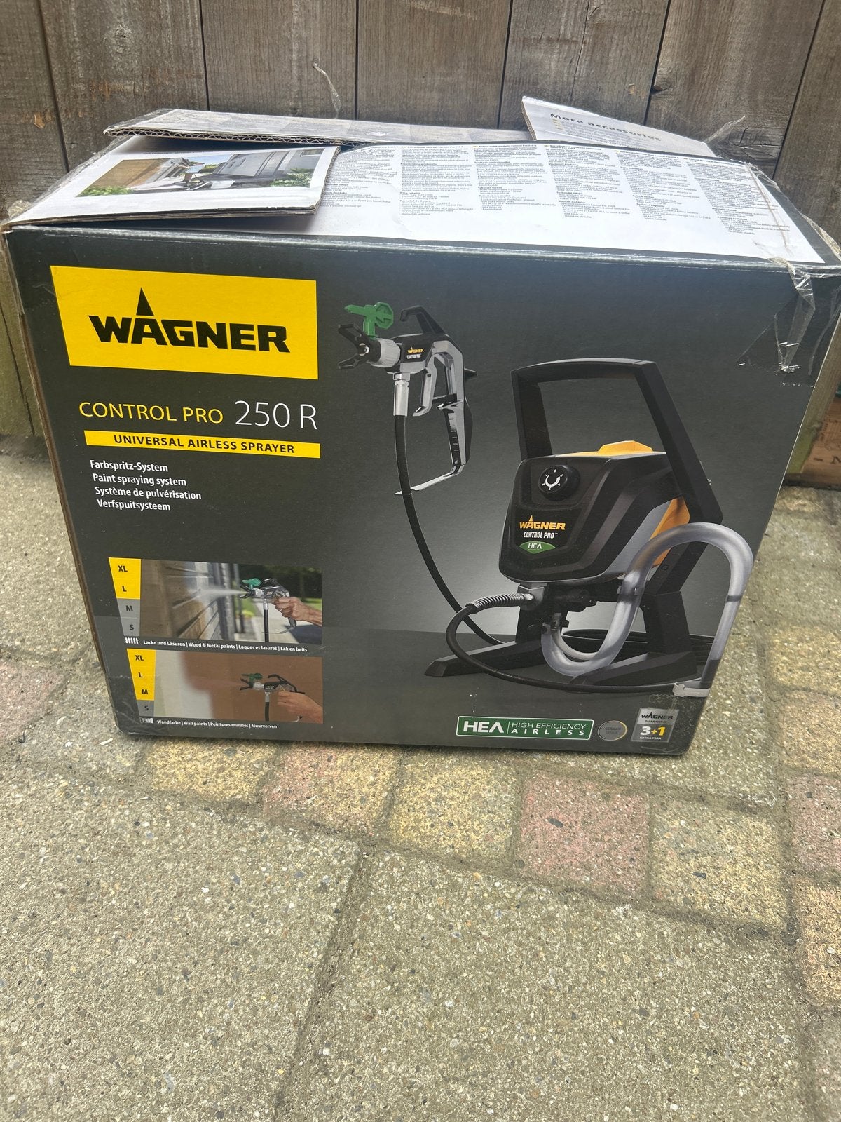 Wagner Control Pro 250 R Verfspuit - Nieuw in doos, Doe-het-zelf en Verbouw, Schildersmaterialen, Ophalen, Nieuw, Verfspuit of Verfpomp