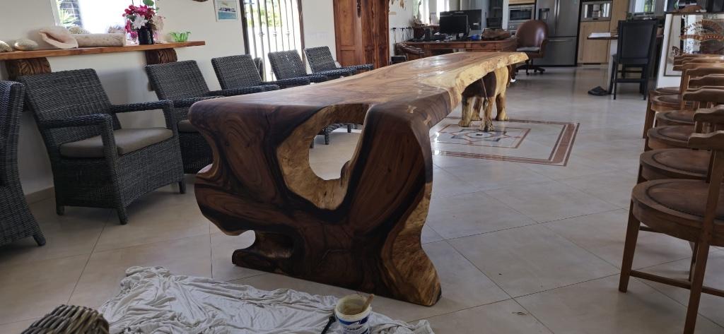 Wijnrek suar teak, 15 tot 25 flessen, Nieuw, Ophalen of Verzenden, 75 cm of meer