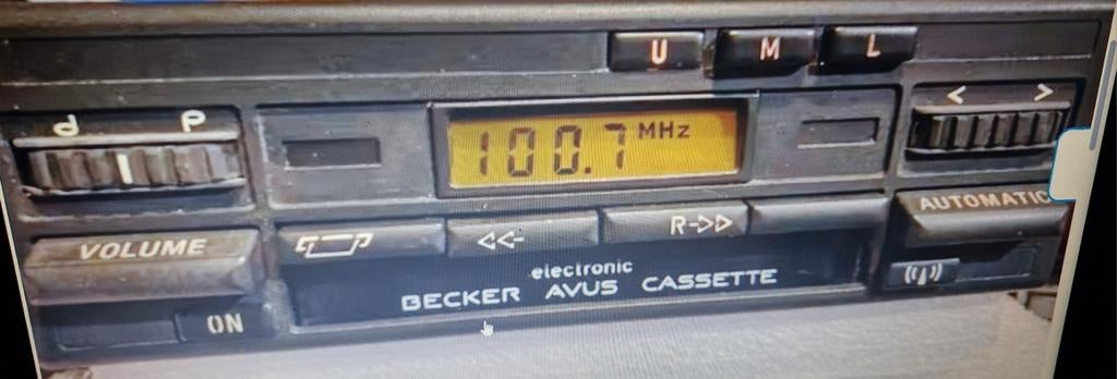 Becker Avus Cassette Autoradio - Vintage!, Ophalen of Verzenden, Gebruikt