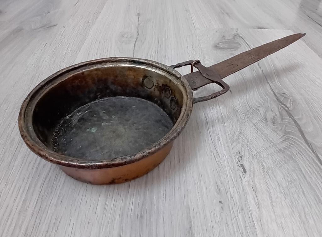 oud koperen pan, Ophalen of Verzenden