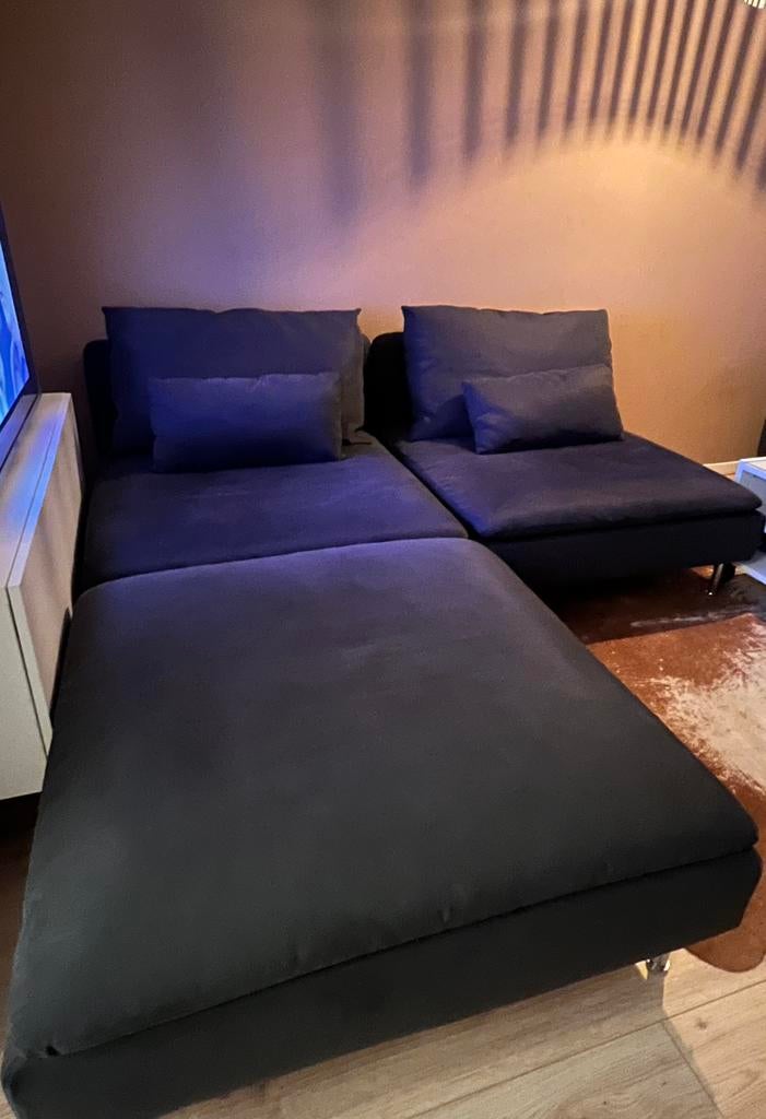 IKEA Soderhamn bank, Huis en Inrichting, Banken | Complete zithoeken, Zo goed als nieuw, Stof, Ophalen