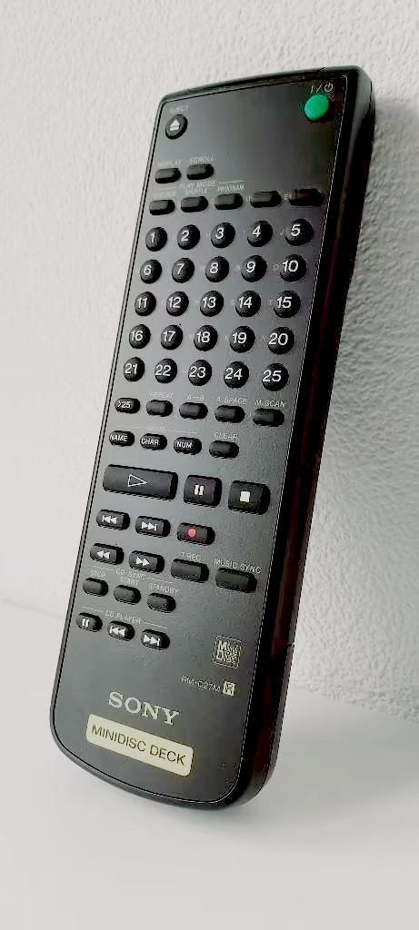 Sony RM-D27M Remote Control MiniDisc, Ophalen, Minidisc-recorder