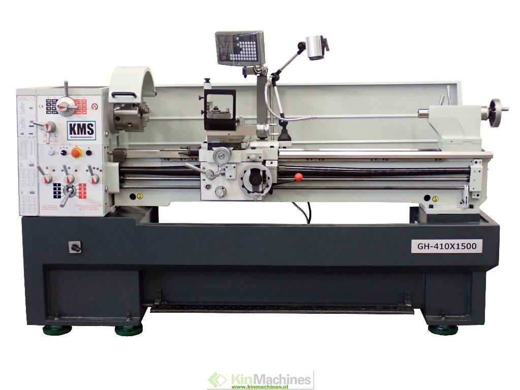 Draaibank KMS GH-410 / 1500 | Ø 410 mm | Doorlaat 52 mm, Ophalen, 500 tot 1000 mm, Nieuw, Metaaldraaibank