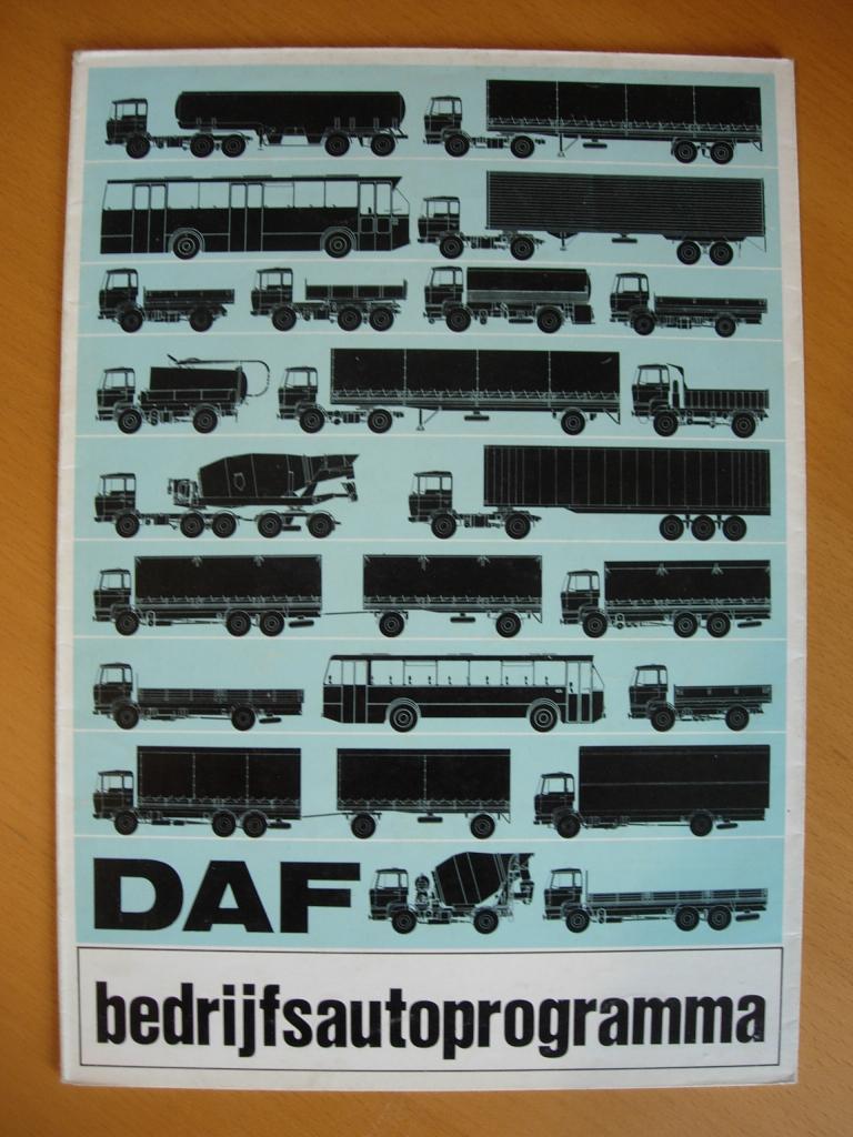 DAF Truck / Bus Programma 1972 NL - 2600 2400 2200 2000 1600, Ophalen of Verzenden, Zo goed als nieuw, Overige merken, DAF