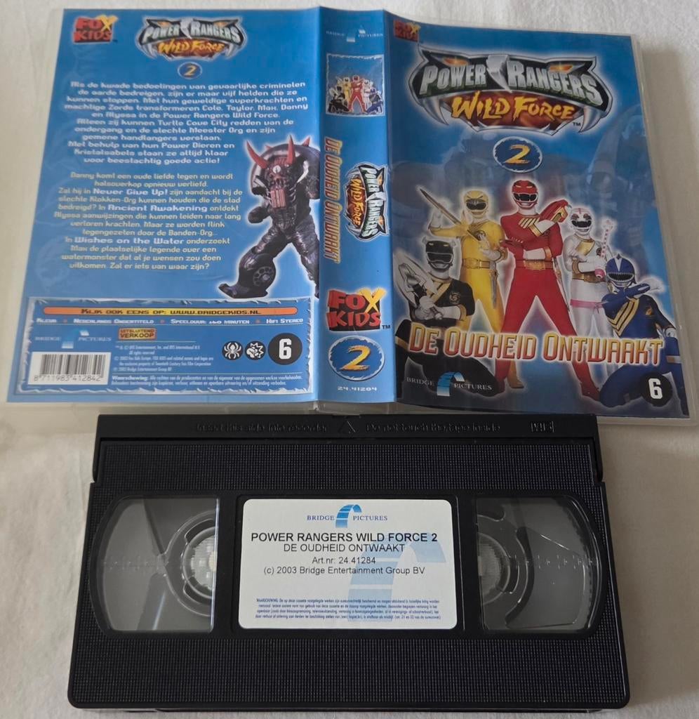 Power Rangers Wild Force 2 VHS Kinderen/Jeugd, Cd's en Dvd's, VHS | Kinderen en Jeugd, Alle leeftijden, Ophalen of Verzenden, Zo goed als nieuw