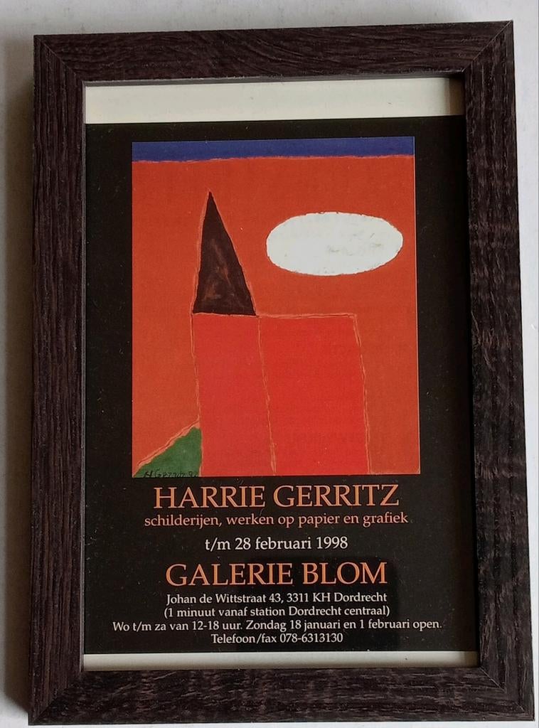 Harrie Gerritz advertentie affiche 1998, Ophalen of Verzenden