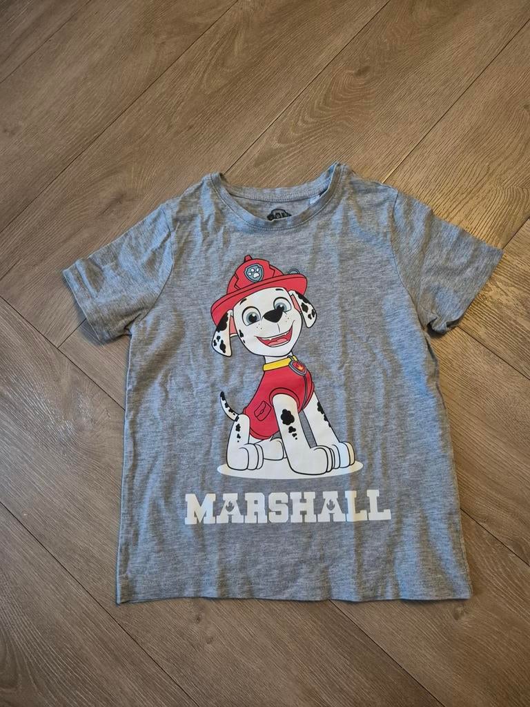 Paw Patrol T-shirt - Marshall maat 122, Ophalen of Verzenden, Zo goed als nieuw, Paw Patrol, Jongen of Meisje