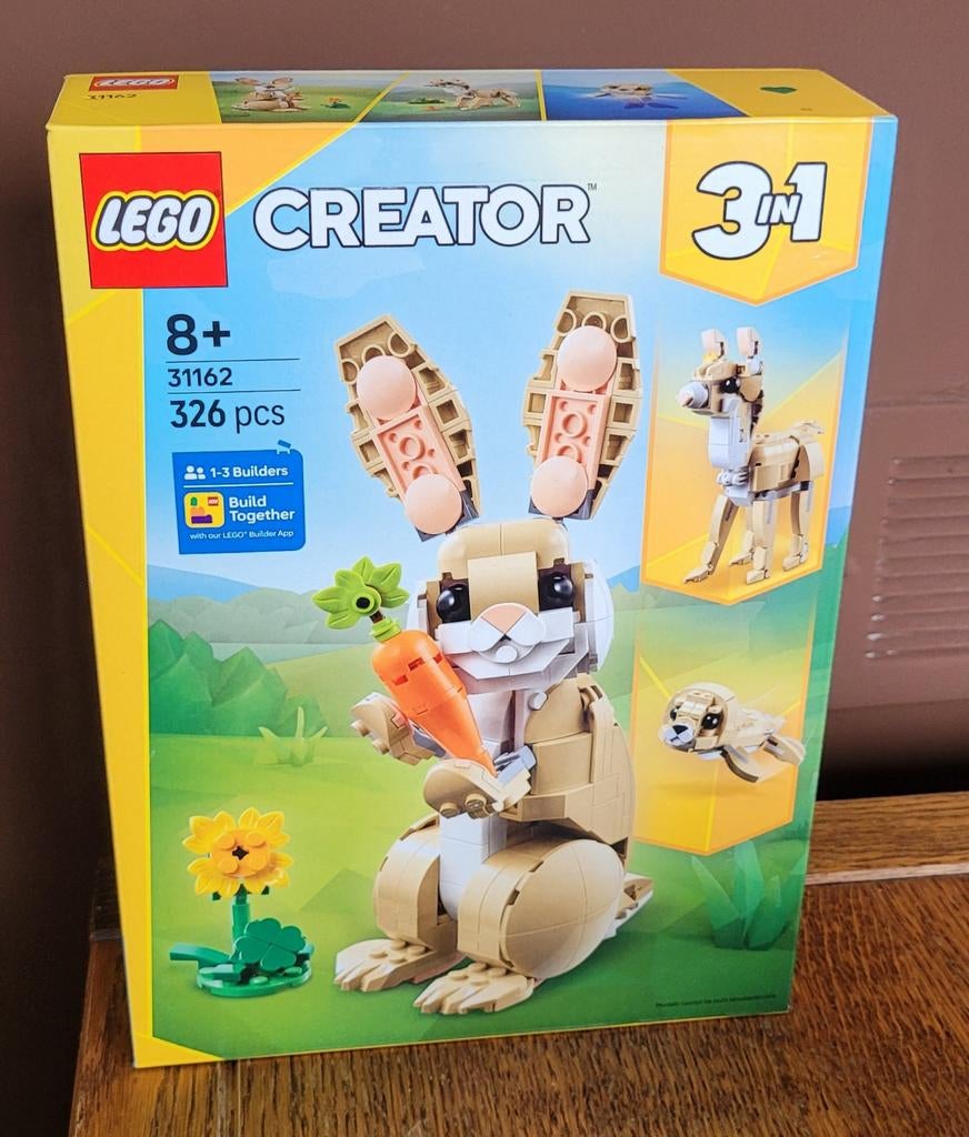 Lego creator bunny, lego, creator 3 in 1, Ophalen of Verzenden, Nieuw, Complete set, Lego