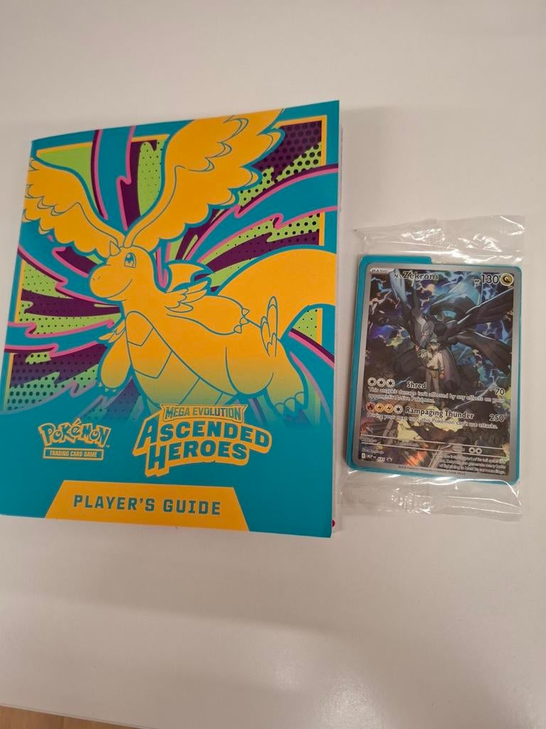 Pokemon Ascended Heroes Promo Kaart met boekje, Ophalen of Verzenden, Zo goed als nieuw, Losse kaart, Foil