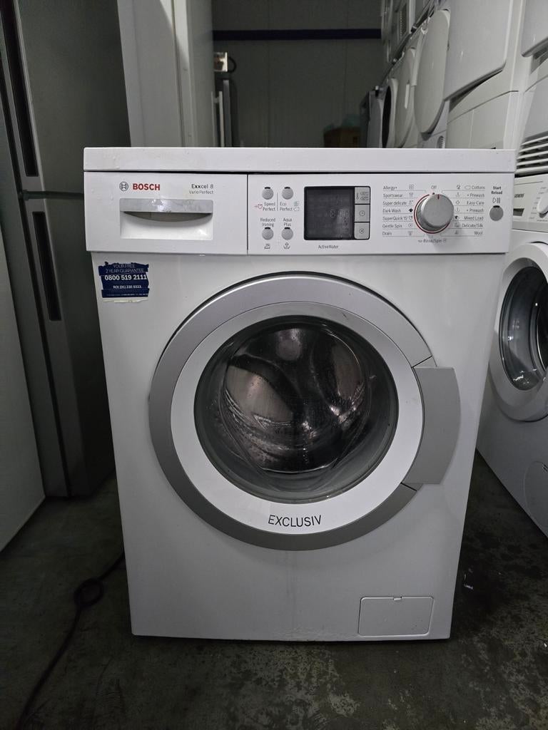 Keurige Bosch Exxcel8 wasmachine! 8KG! Garantie! Witgood🚚✅, Bosch, 6 tot 8 kg, Ophalen of Verzenden, 85 tot 90 cm