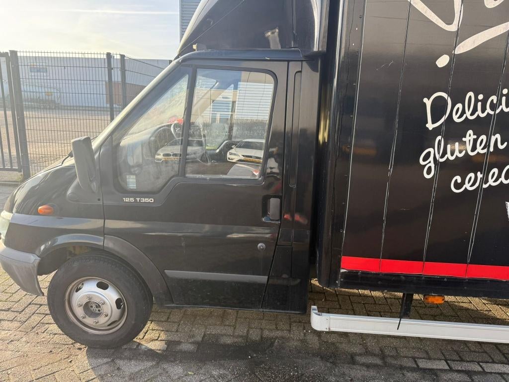 Ford Transit 350 EF DL CC 2003 - Bakwagen, Auto's, Bestelauto's, Voorwielaandrijving, 4 cilinders, Zwart, Origineel Nederlands