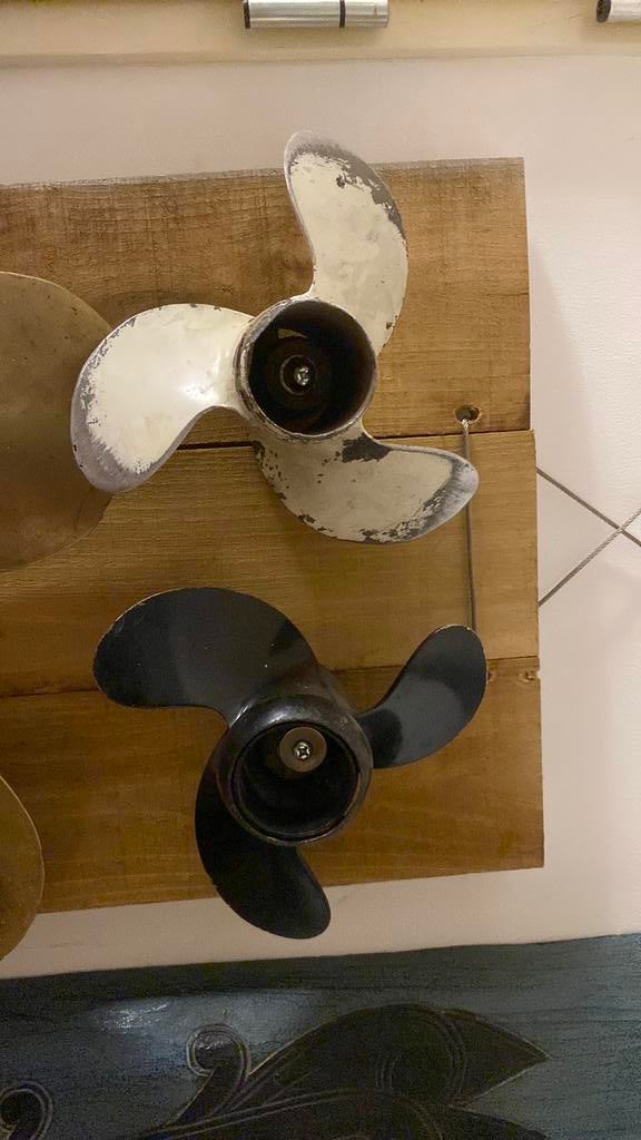 2x Johnson/ Evinrude schroef/ propeller voor 9,9/15 pk motor, Ophalen of Verzenden