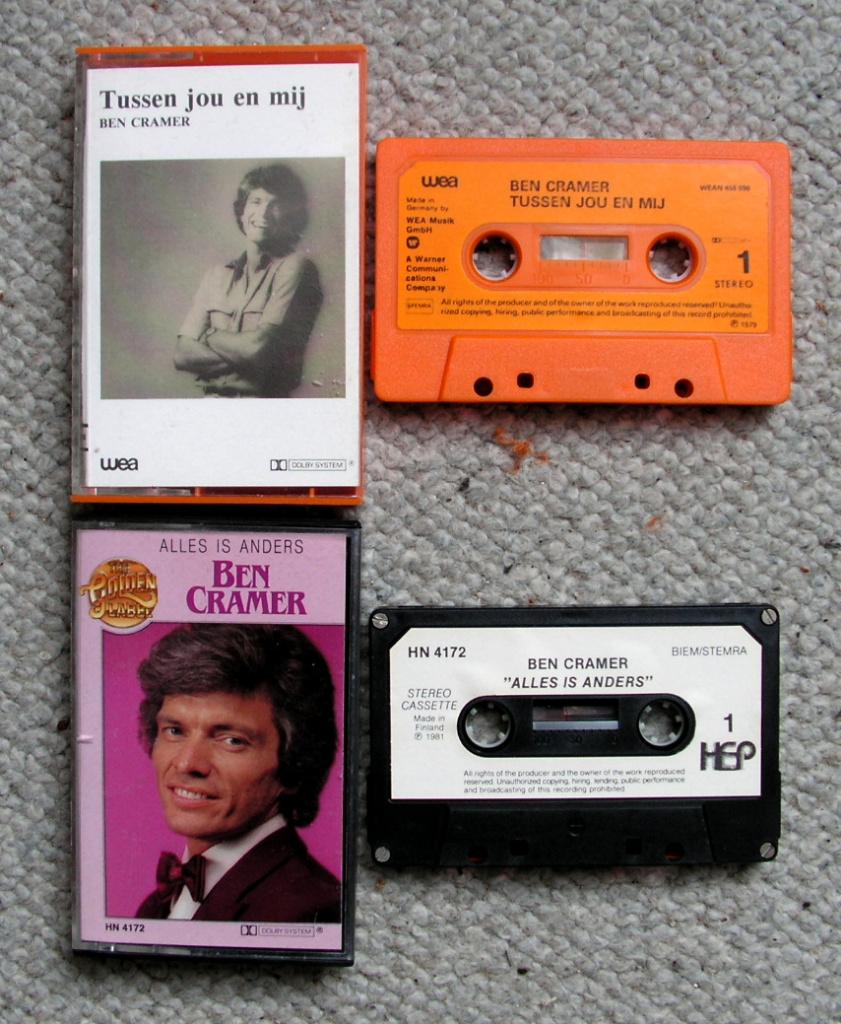 Ben Cramer 2 cassettes €3 per stuk 2 voor €5 ZGAN, Cd's en Dvd's, Cassettebandjes, 2 t/m 25 bandjes, Ophalen of Verzenden, Zo goed als nieuw