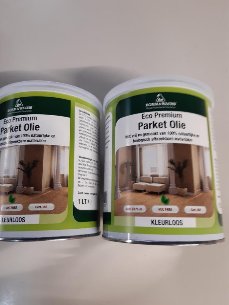 Borma Eco Premium kleurloze parketolie, Ophalen of Verzenden, Nieuw, Wit