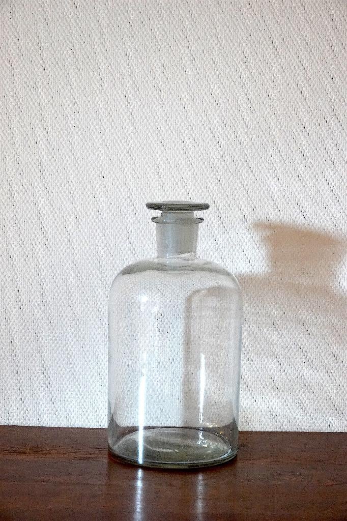 Gazen fles met geslepen stop, Ophalen of Verzenden