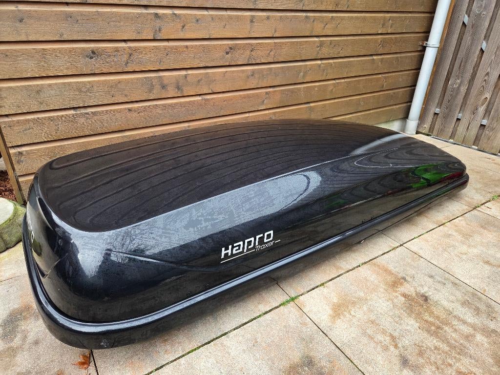 Te huur: luxe grote dakkoffer - 530L - Hapro Traxer 8.6!, Ophalen, Zo goed als nieuw