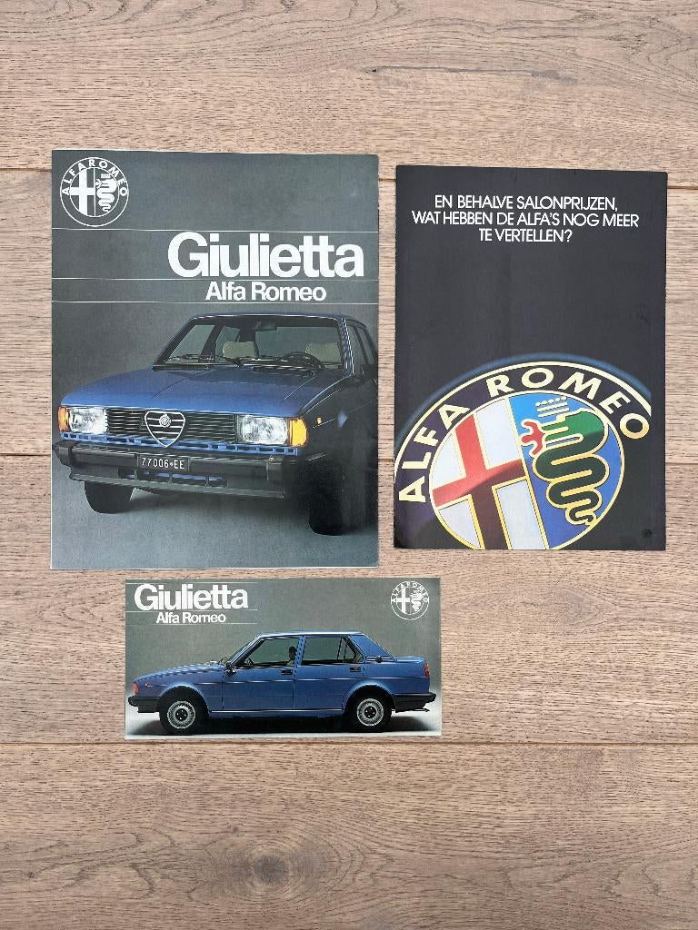 ALFA GIULIETTA FOLDERS, Boeken, Auto's | Folders en Tijdschriften, Gelezen, Alfa Romeo, Ophalen of Verzenden