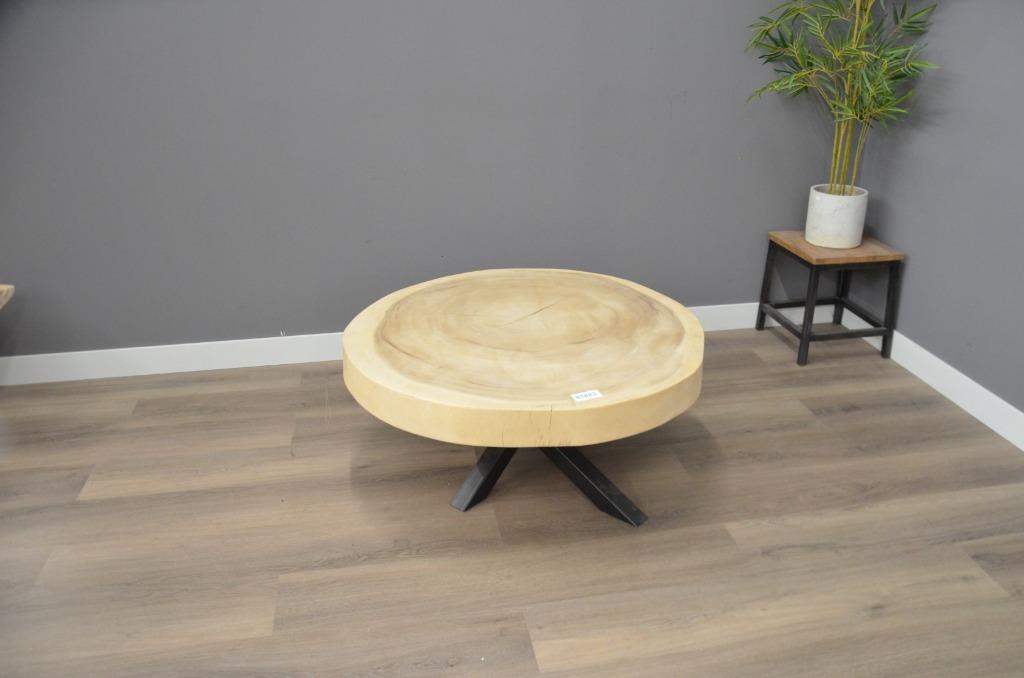 Suar salontafel 100 cm met spinpoot- BT883, 100 tot 150 cm, Overige materialen, Vierkant, Nieuw