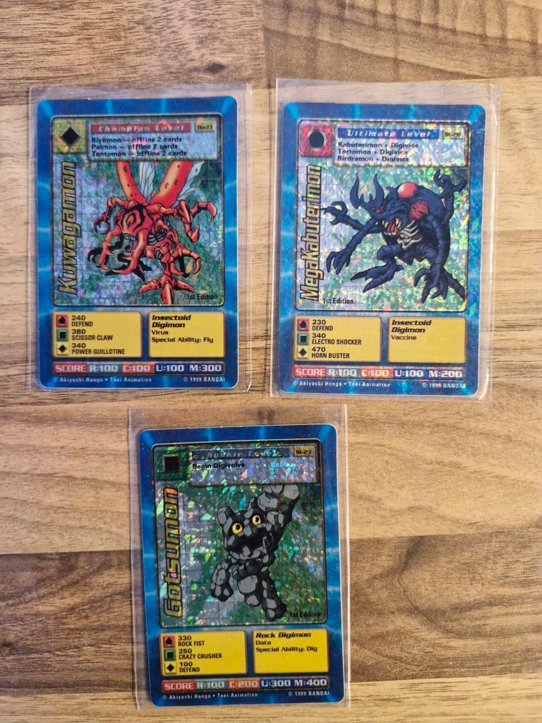 Digimon Kaarten 1999, Ophalen of Verzenden, Gebruikt, Losse kaart, Foil
