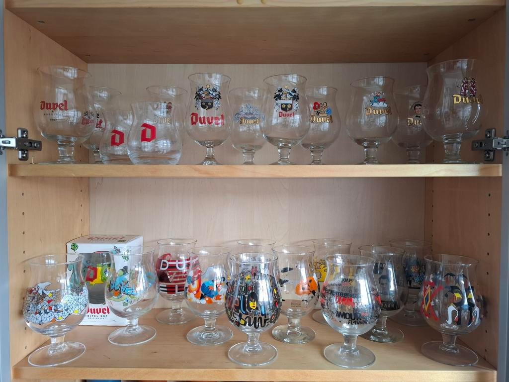 Duvel Glazen Verzameling, Ophalen of Verzenden, Zo goed als nieuw, Bierglas