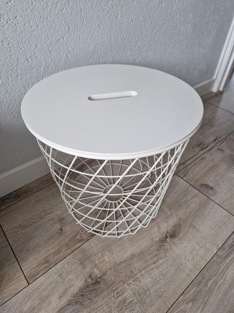 tafeltje, Huis en Inrichting, Tafels | Bijzettafels, 45 tot 60 cm, Minder dan 55 cm, Metaal of Aluminium, Rond