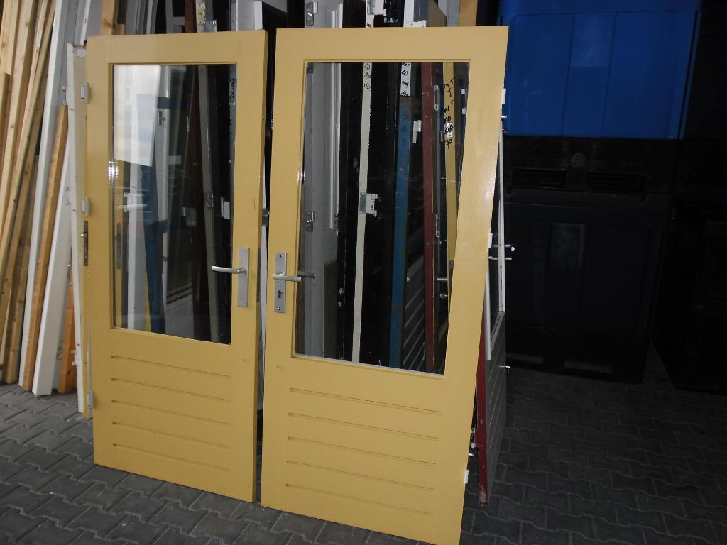 hardhouten achterdeur  schuurdeur 87,5x201,5/82,5x201-210, Ophalen, Gebruikt, 80 tot 100 cm, Buitendeur